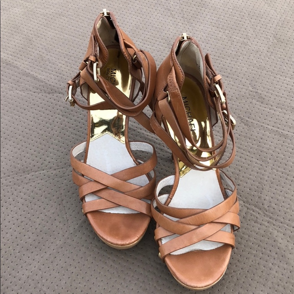 Brown Leather heels